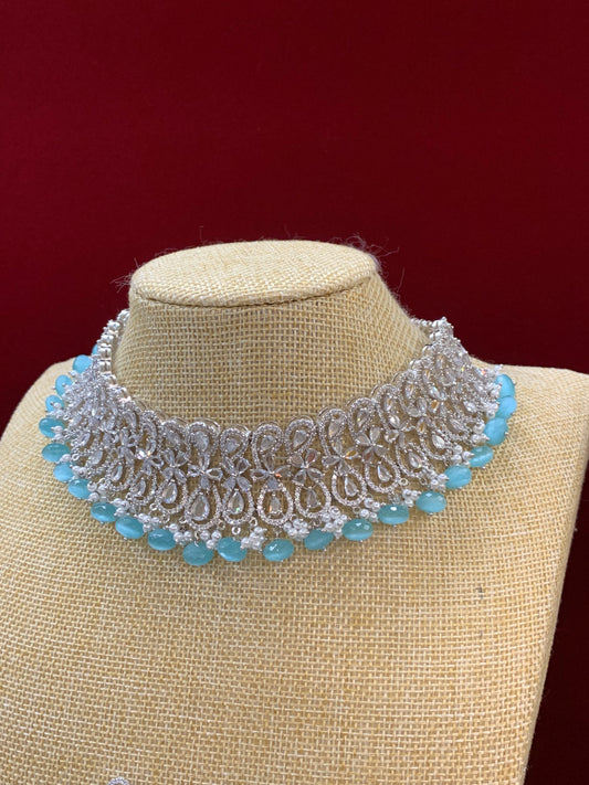 Lucy American Diamond stone necklace / choker