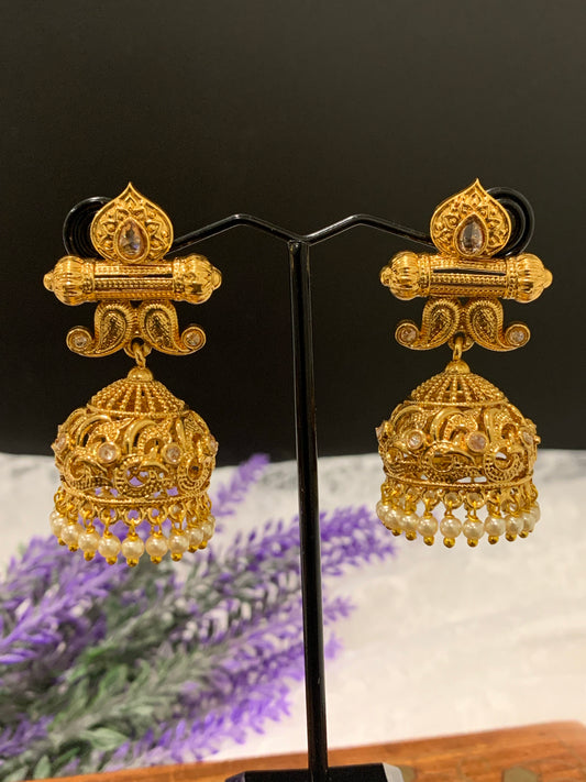 Naya gold plated jhumka/