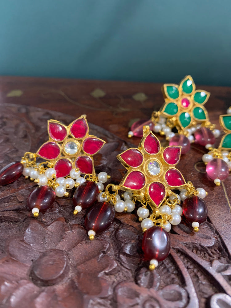 Pachi Kundan stud earring