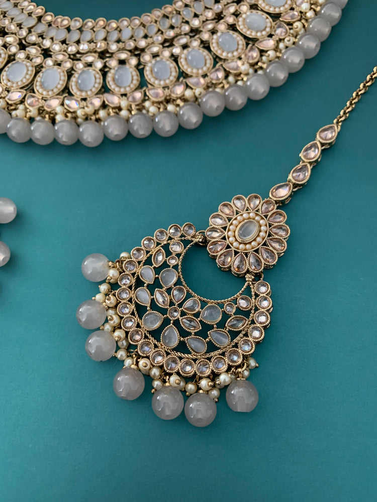 Semi bridal polki necklace joana