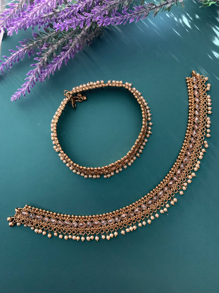 Bridal Antique payal /anklet in antique