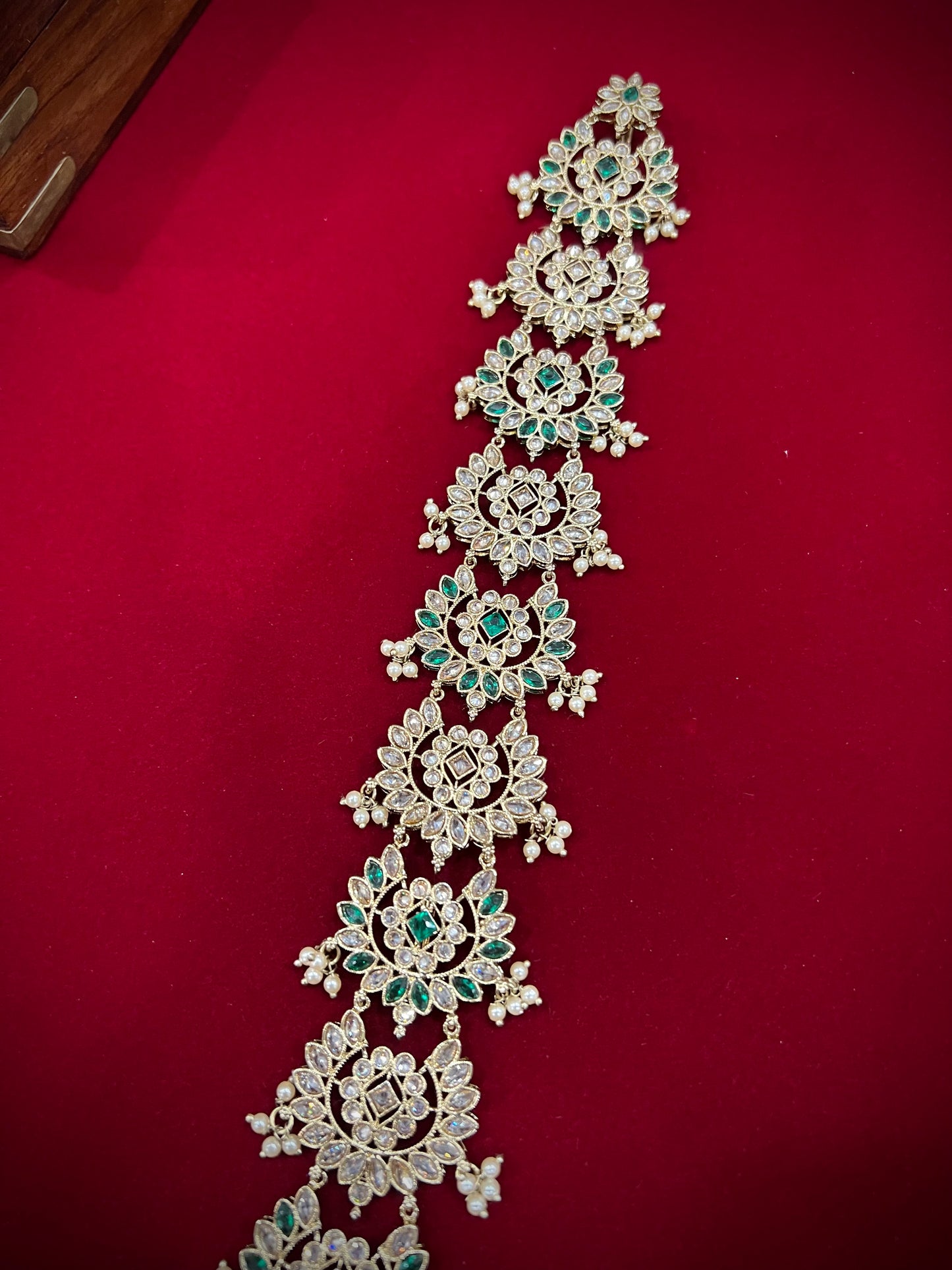 Braid accessory/hair accessory/ hair jewelry/emerald green color