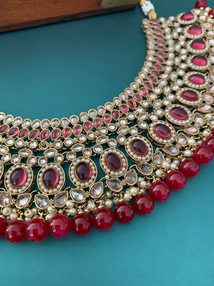 Semi bridal polki necklace joana