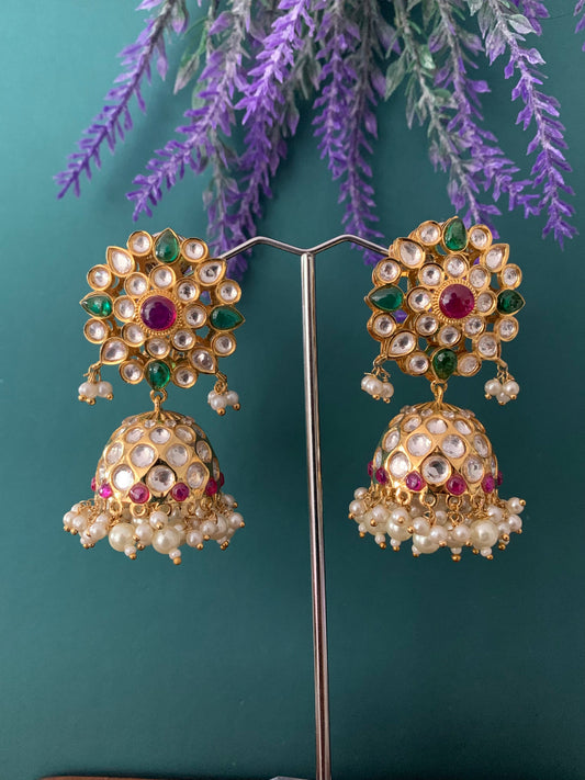 Designer uncut kundan earring