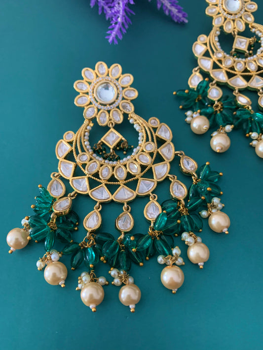 Tyanni kundan earring meera