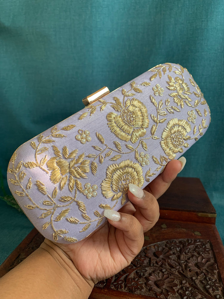 Women handbag/clutch lavender