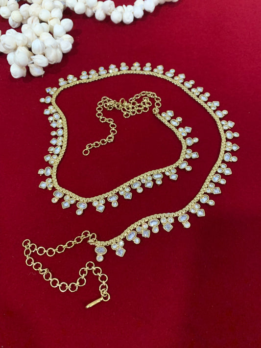 Polki waist chair / waist belt / kamar bandh / body chain / one size / belly chain
