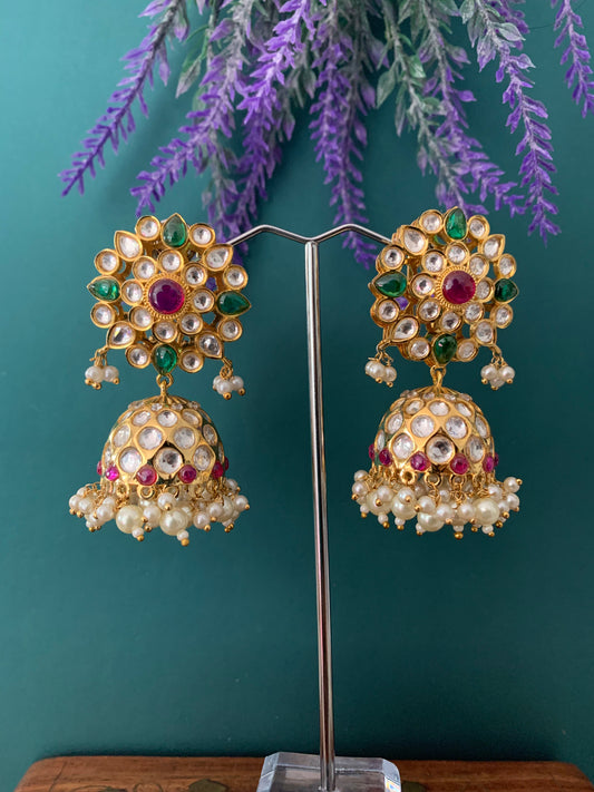 Designer uncut kundan earring