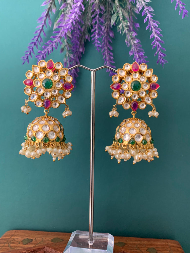 Designer uncut kundan earring