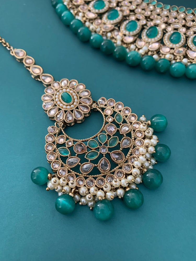 Semi bridal polki necklace joana