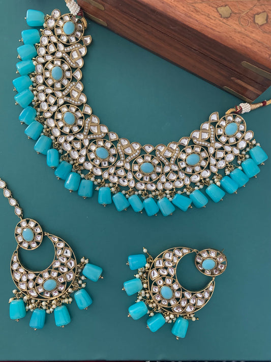 Kundan necklace set Raisa in multi