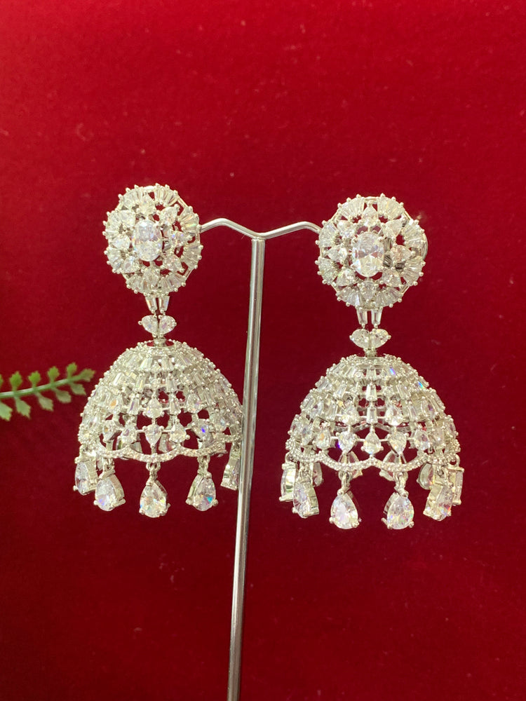 American diamond jhumki