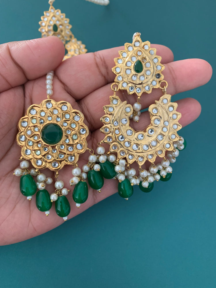 Pakistani multani /thappa kundan earring.