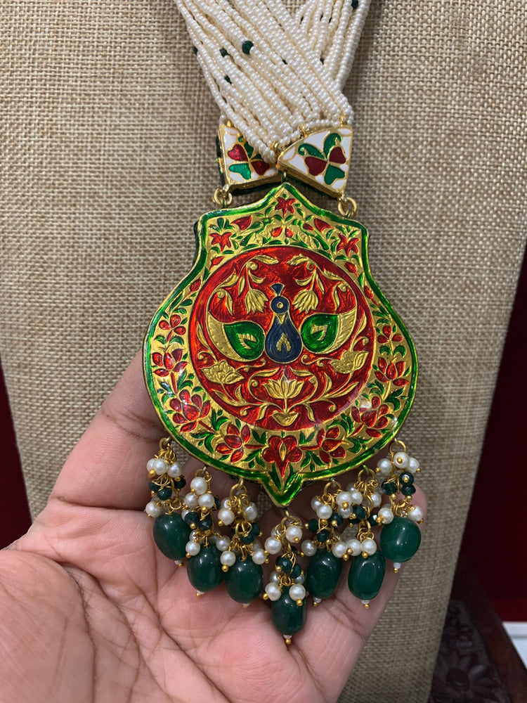 Kundan mala handmade lakh meena kundan