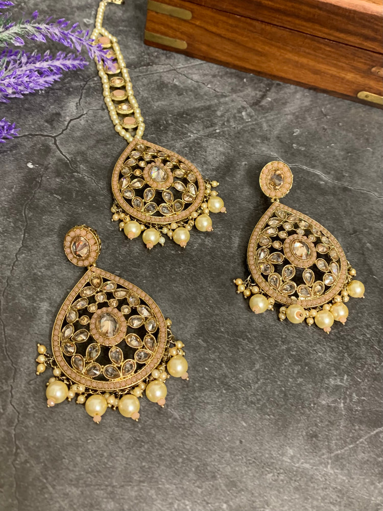 Sunaina polki earring tikka