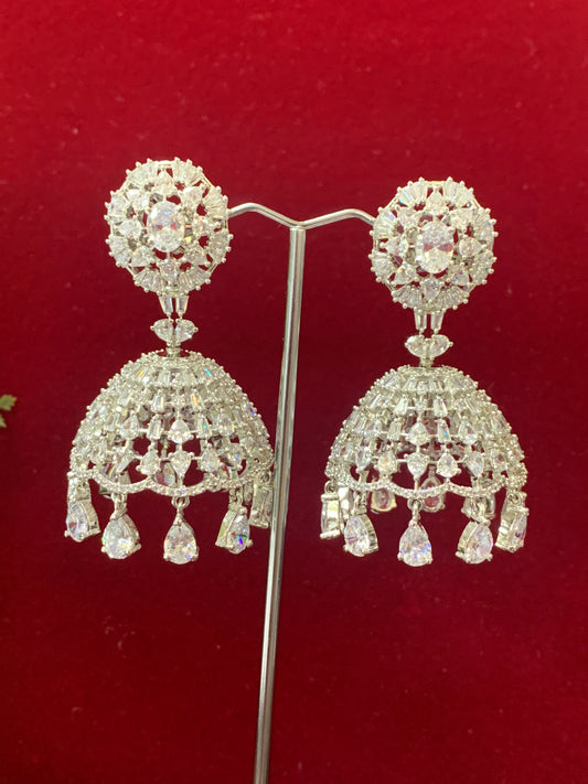 American diamond jhumki