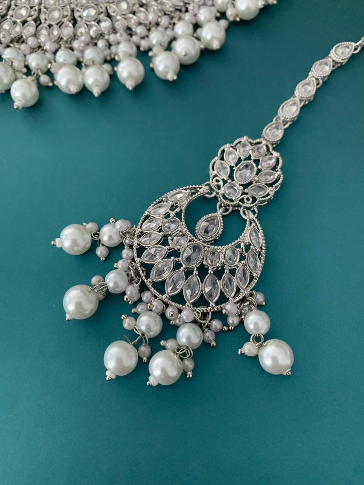 Khusboo polki necklace in silver