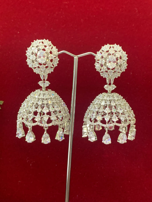 American diamond jhumki