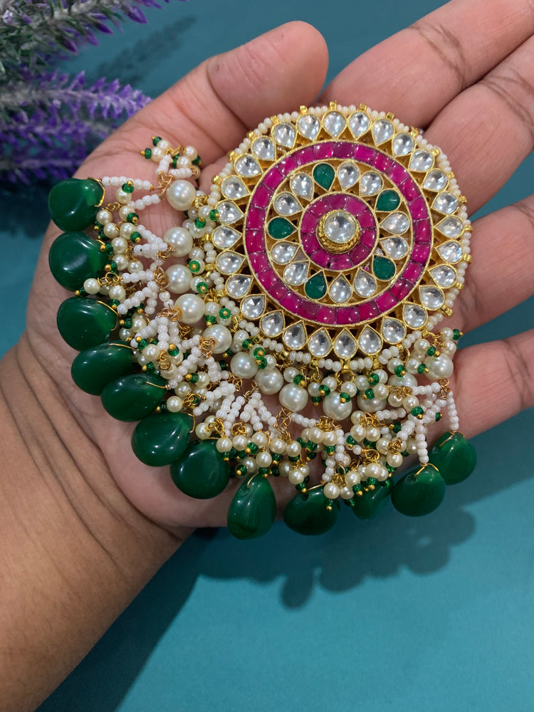 Over size Kundan tikka multi