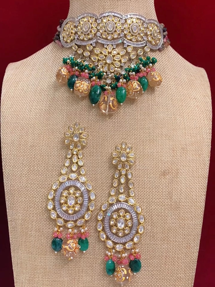 Sabyasachi inspired kundan choker necklace