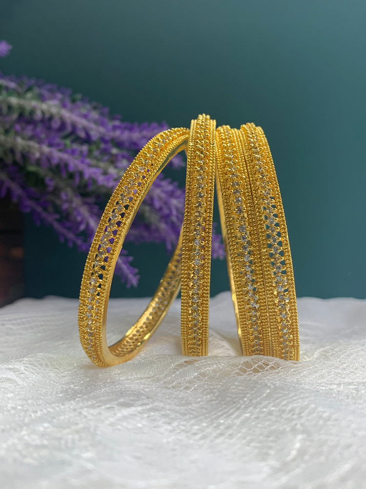 Gold plated AD bangle