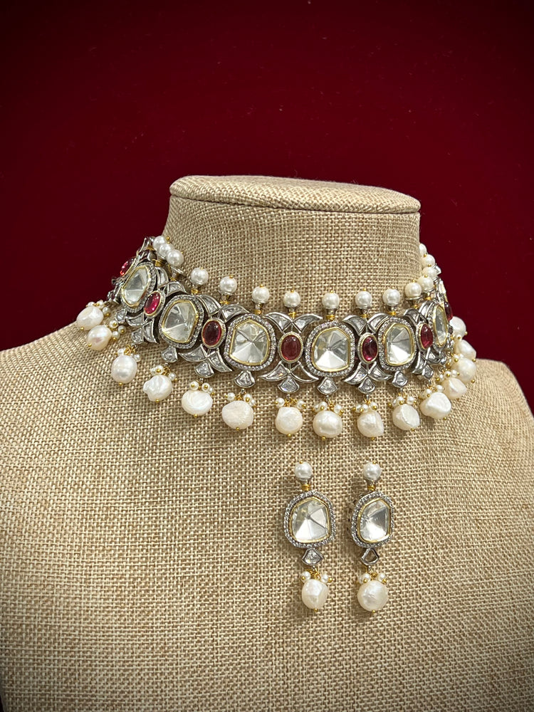 Geeta uncut kundan choker necklace