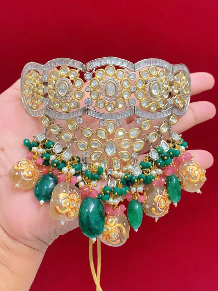 Sabyasachi inspired kundan choker necklace