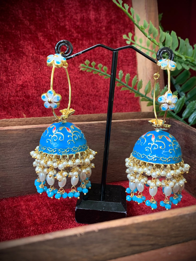 Hand painted meenakari hoop