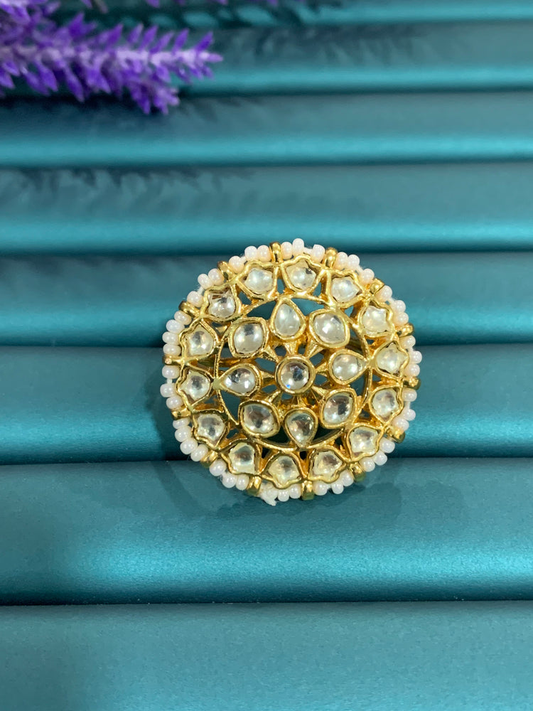 Pachi Kundan ring Madhuri