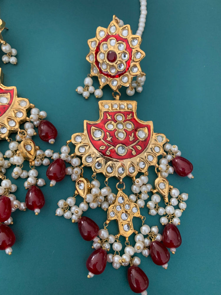 Pakistani multani /thappa kundan earring.