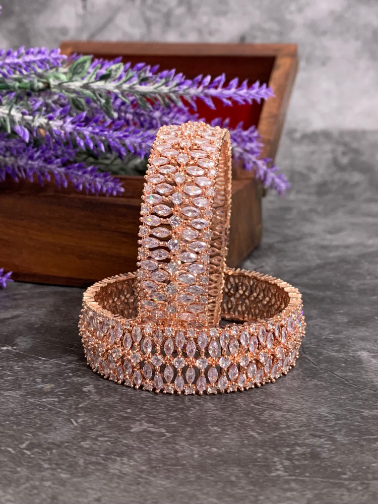 “Liana” Rose gold AD bangle