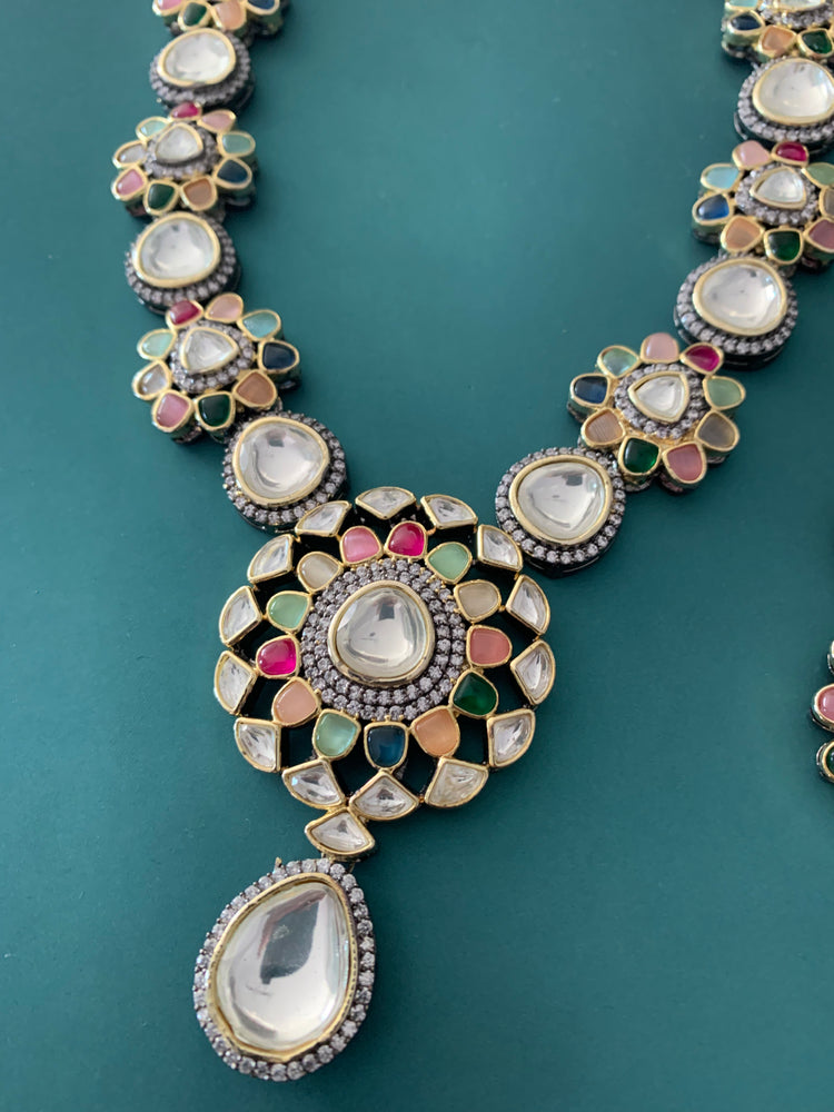 Simraan kundan necklace in multi