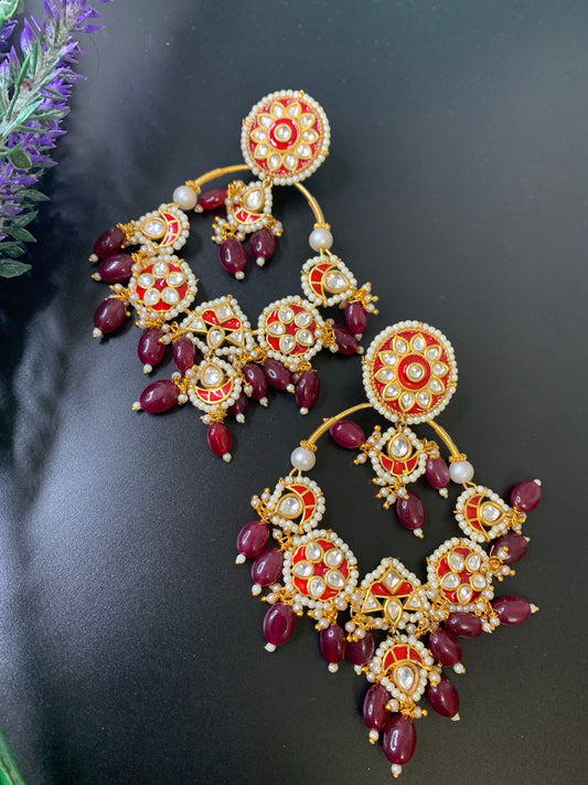 Sharaya Kundan earring