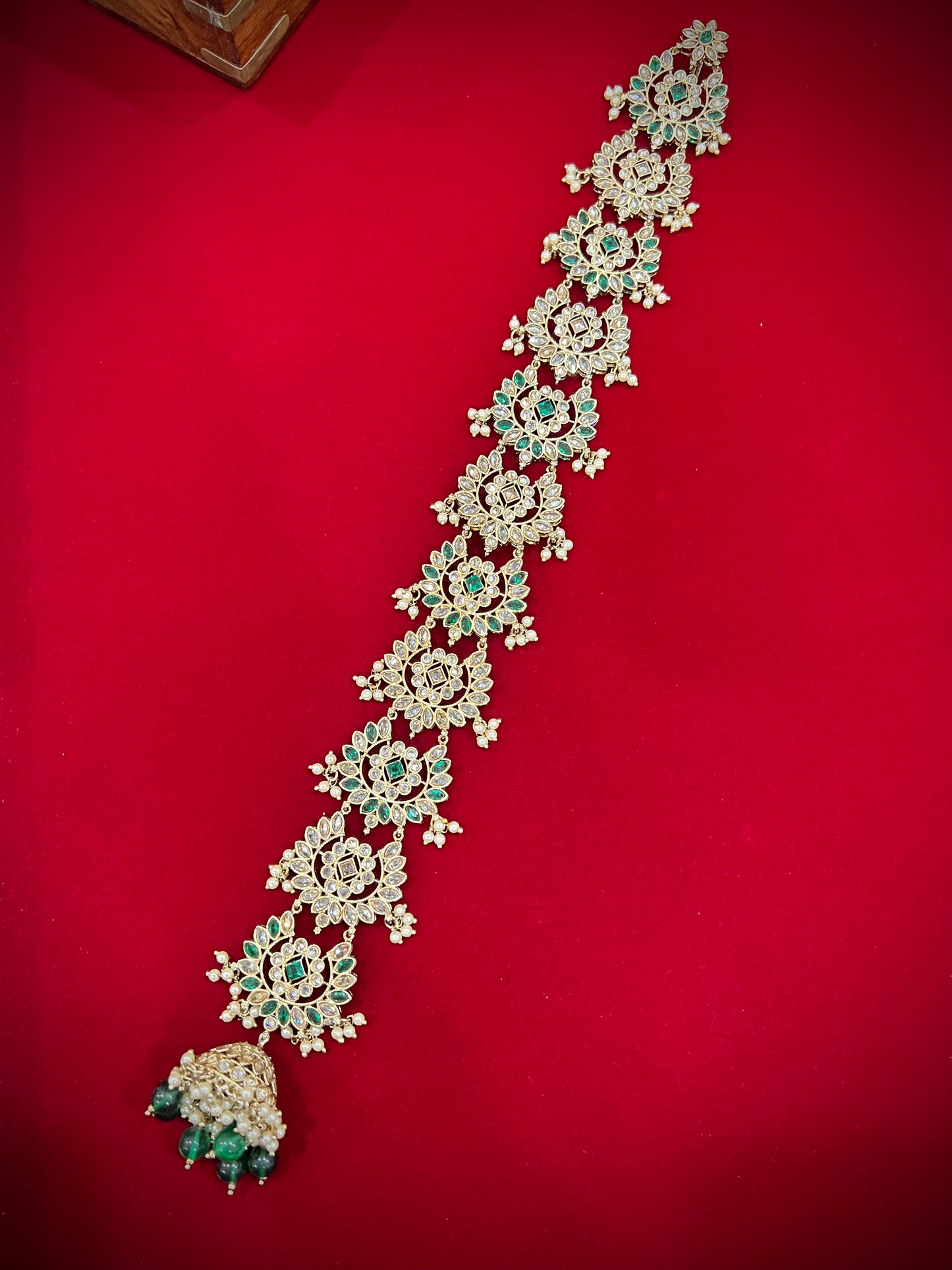 Braid accessory/hair accessory/ hair jewelry/emerald green color