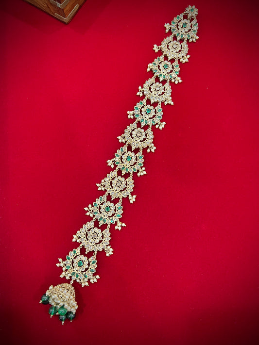 Braid accessory/hair accessory/ hair jewelry/emerald green color