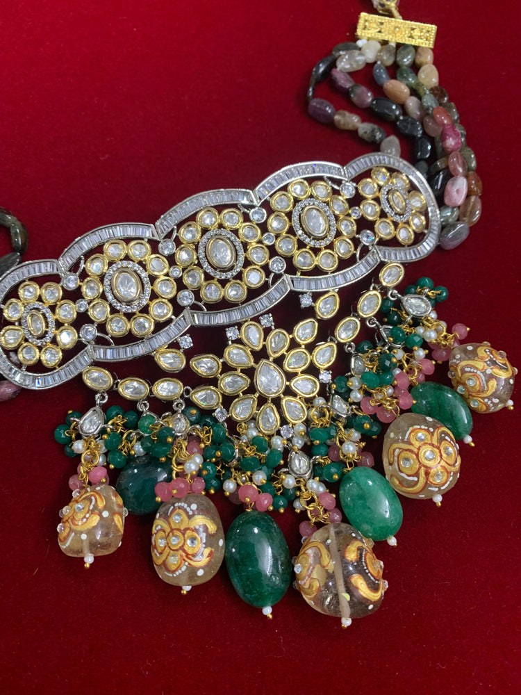 Sabyasachi inspired kundan choker necklace