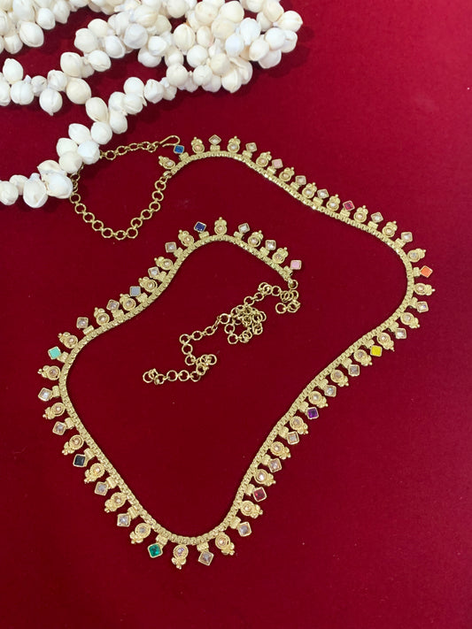 Polki waist chair / waist belt / kamar bandh / body chain / one size / belly chain