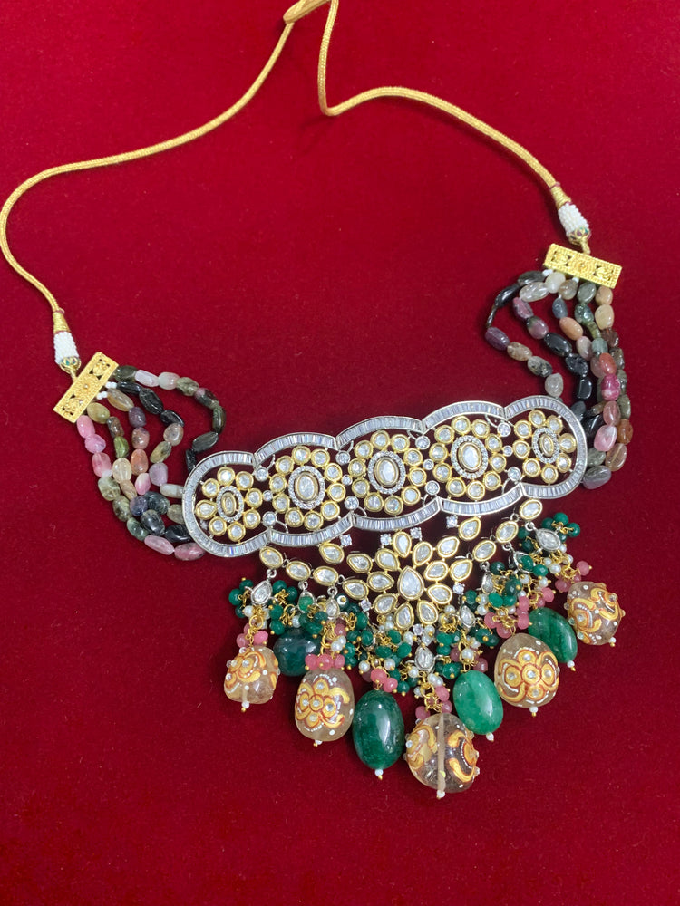 Sabyasachi inspired kundan choker necklace