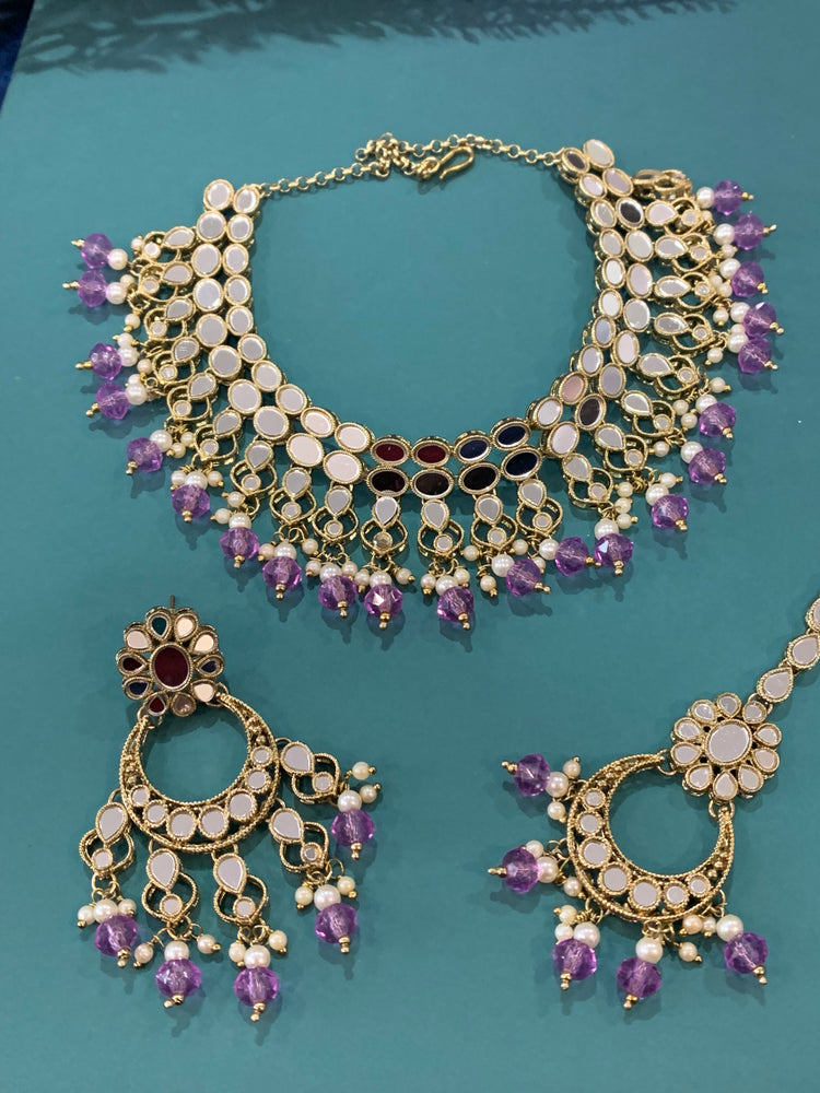 Lavender choker necklace Toni
