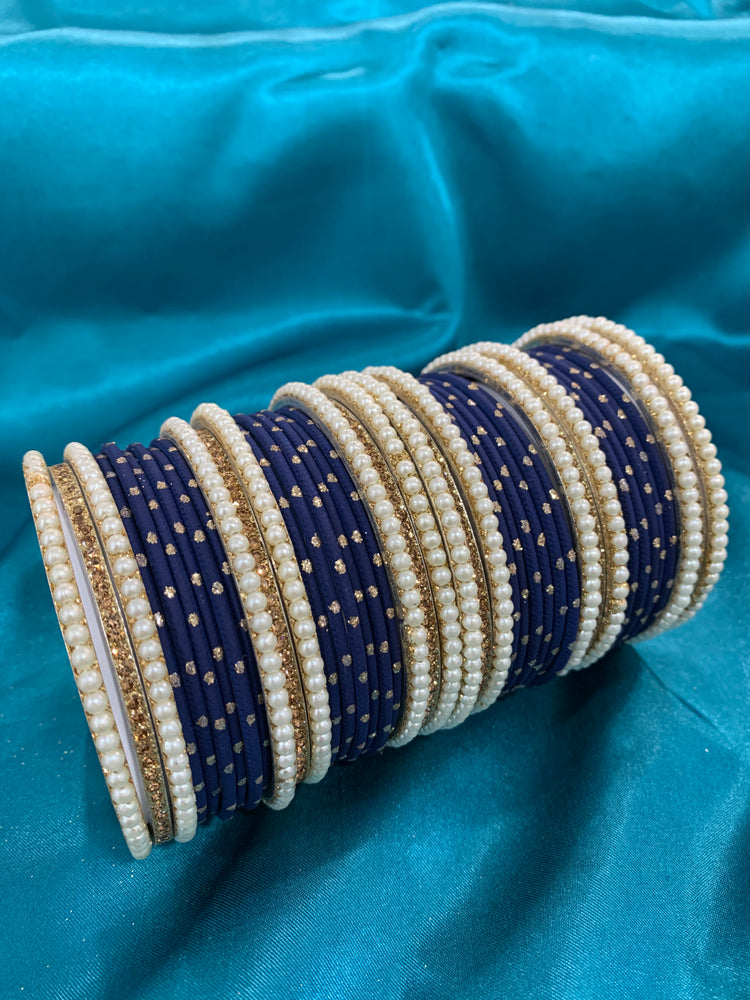 Navy blue bangle set Gulnaz