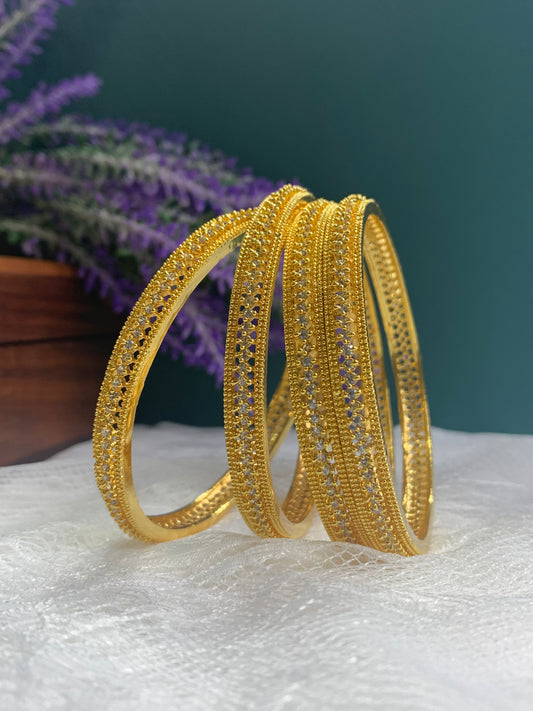 Gold plated AD bangle