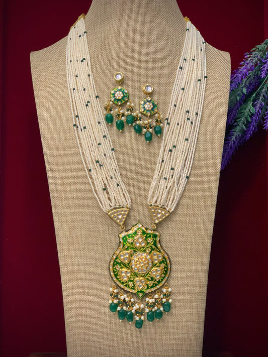 Kundan mala handmade lakh meena kundan