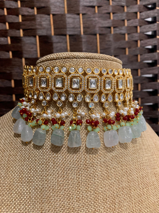 Tyanni kundan choker karan