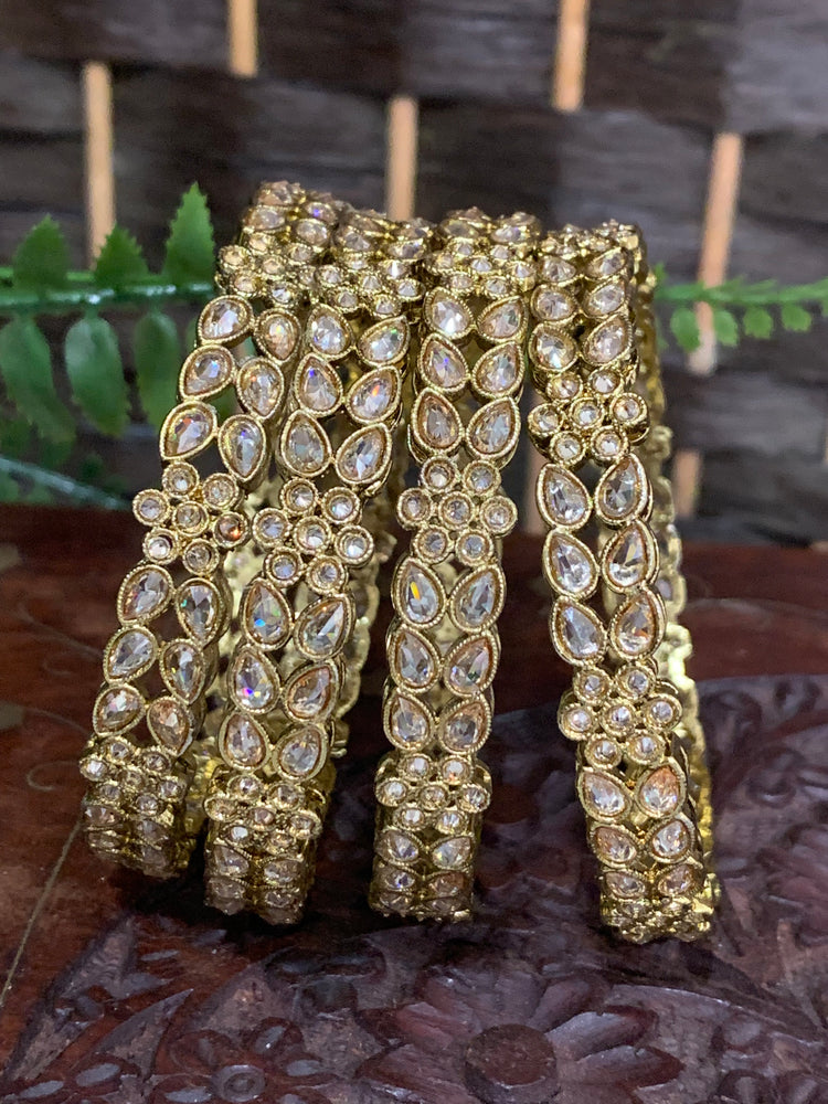 Polki bangle Parul in Antique