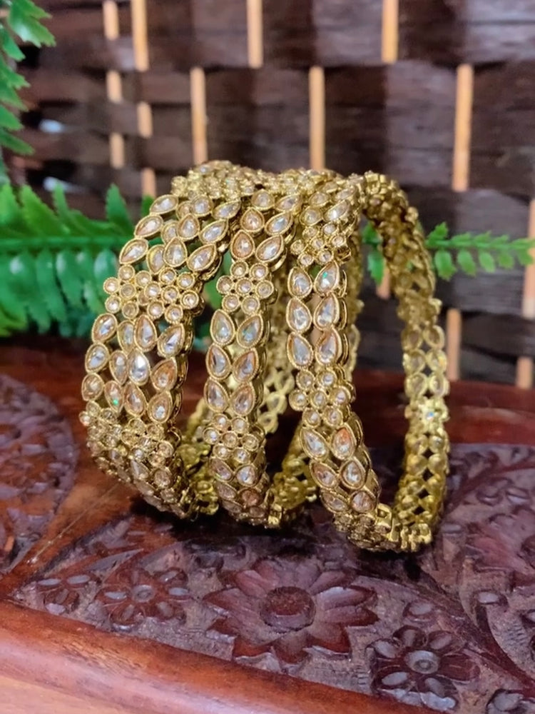 Polki bangle Parul in Antique