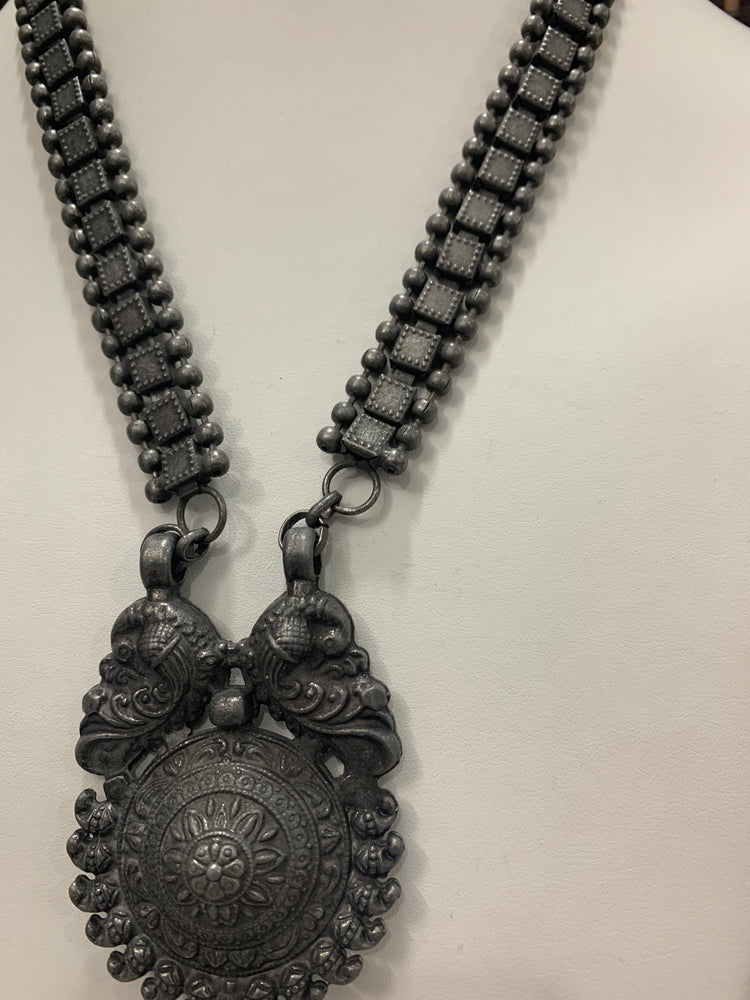 Oxidized/BlackMetal/German Silver necklace