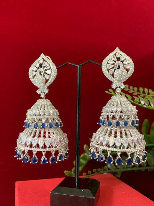 Diamond jhumki / Cz jhumka / glass jhumka/ American diamond