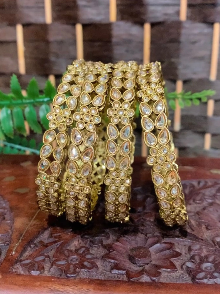 Polki bangle Parul in Antique