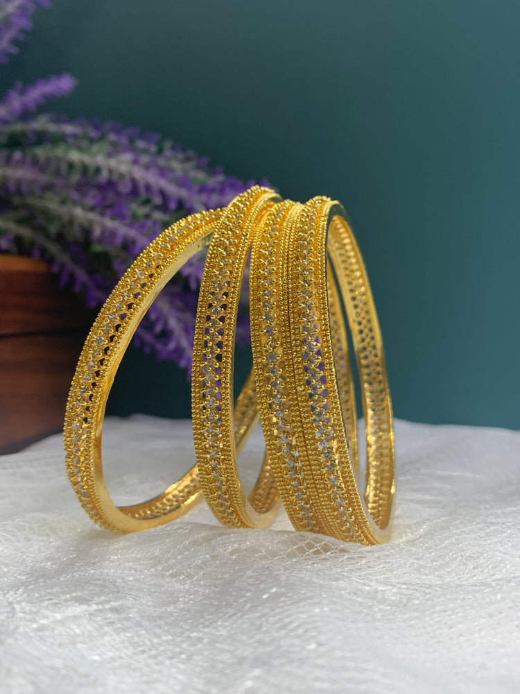 Gold plated AD bangle