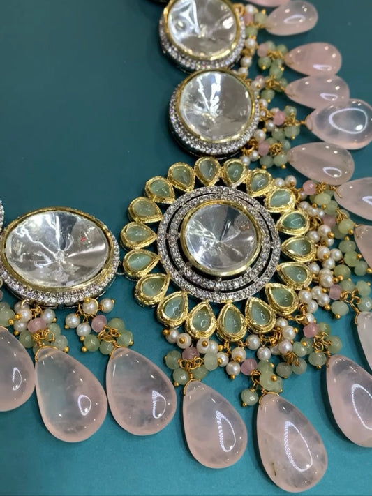 Malhaar uncut kundan necklace